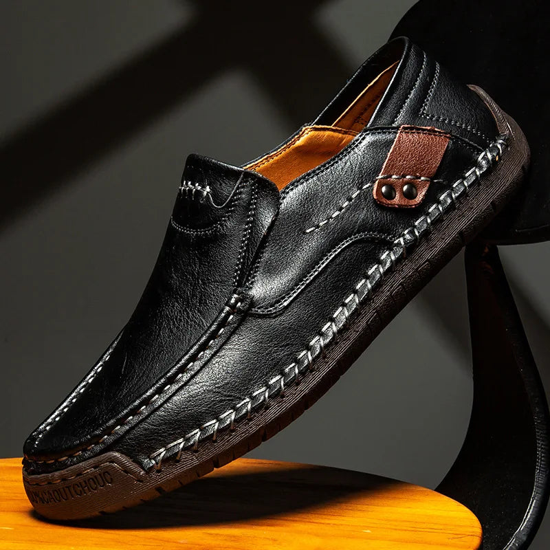 Brixton™ – Handmade Leather Loafers for Timeless Elegance