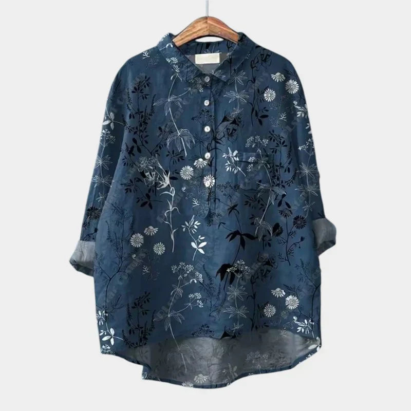 TALLIE™ – Avslappnad mönstrad blus