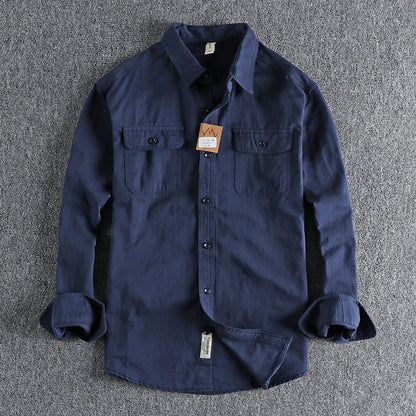 SkogHem™ – Classic Men's Shirt in Brushed Twill