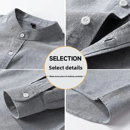 Lindhavn™ – Men's Shirt in Pure Mandarin Texture