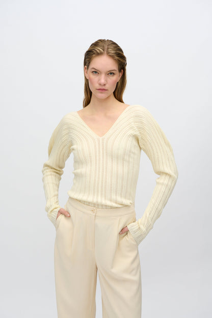 Freja™ | Sofia knitted sweater | Buttercream