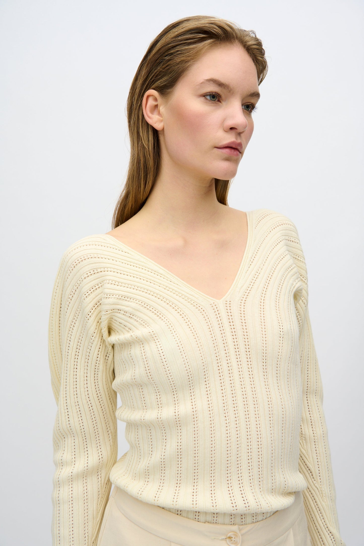 Freja™ | Sofia knitted sweater | Buttercream
