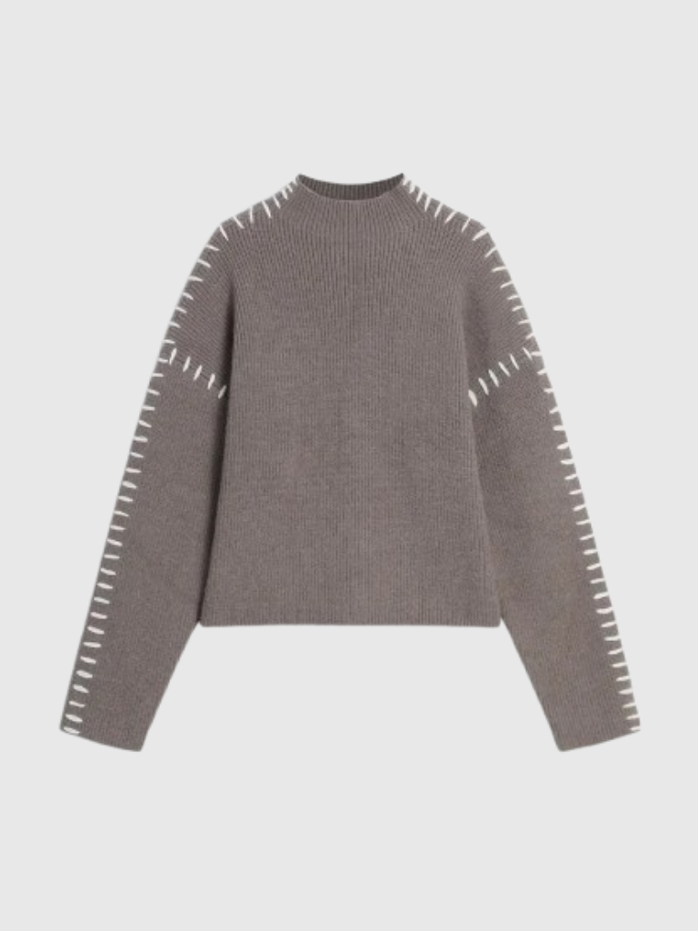 Barbara™ Cozy Ribbed Mock-Neck Sweater