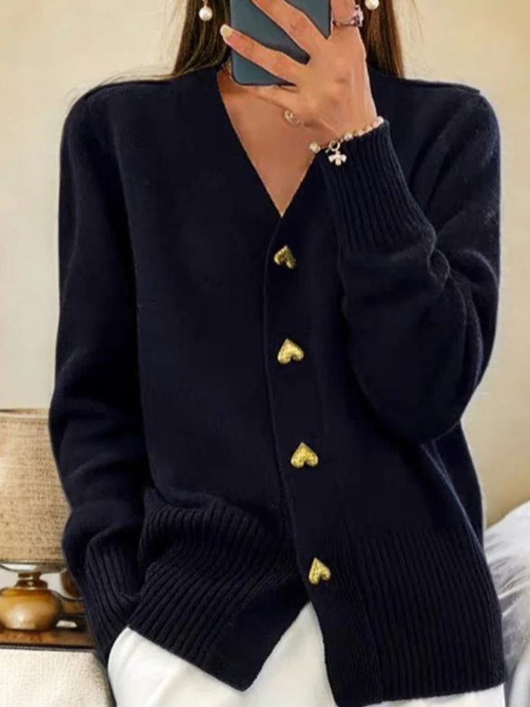 Beatrice™ Cozy Button Knit Cardigan