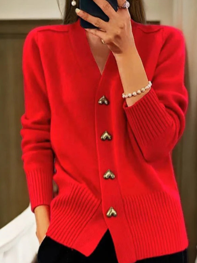 Beatrice™ Cozy Button Knit Cardigan