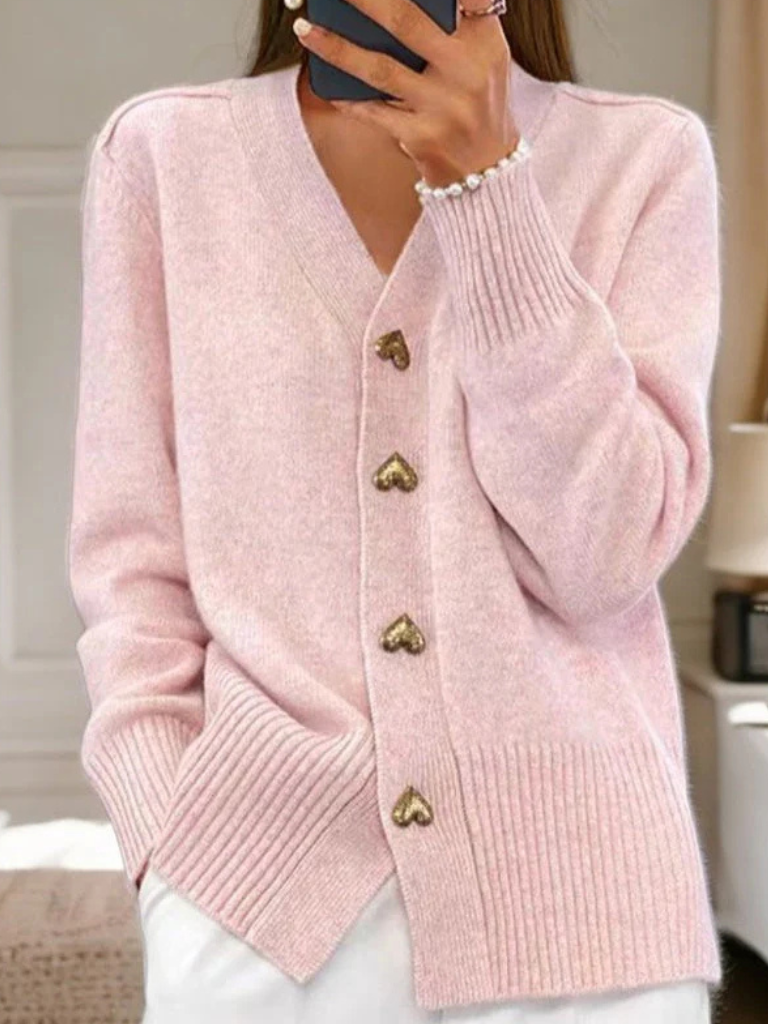 Beatrice™ Cozy Button Knit Cardigan
