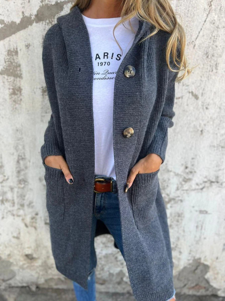 Janet™ Cozy Longline Knit Cardigan