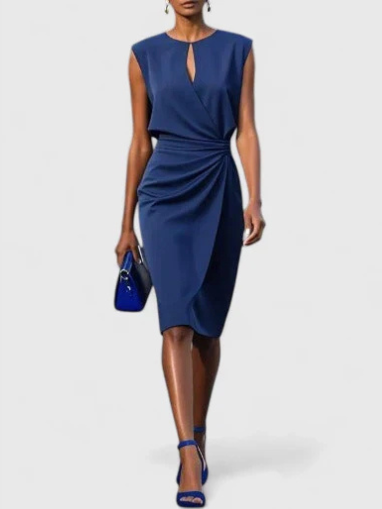 Madeline™ Draped Knee-Length Dress
