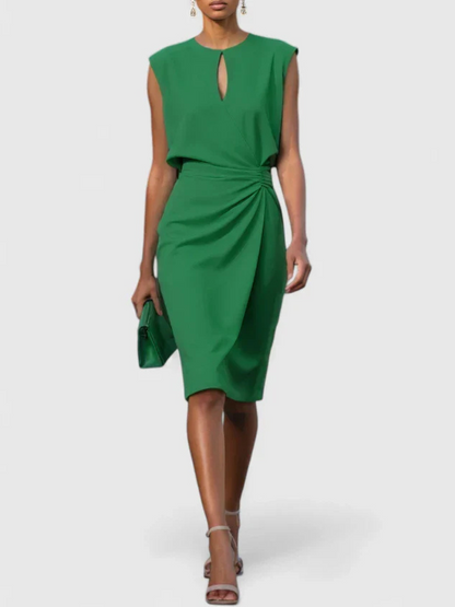 Madeline™ Draped Knee-Length Dress