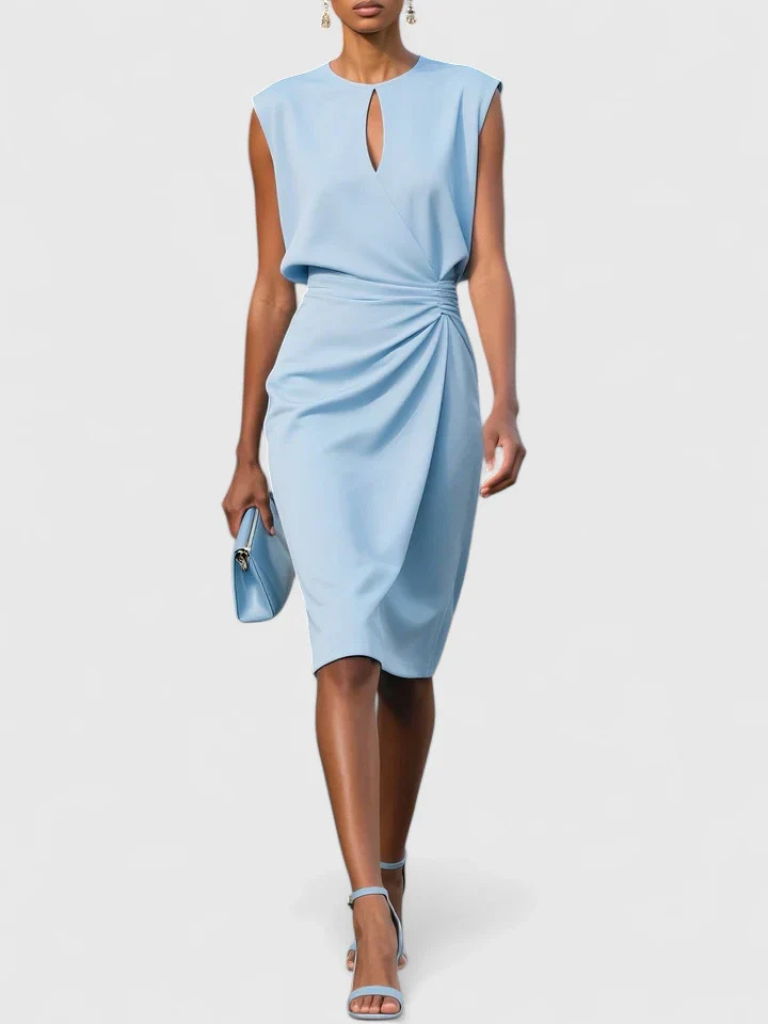 Madeline™ Draped Knee-Length Dress