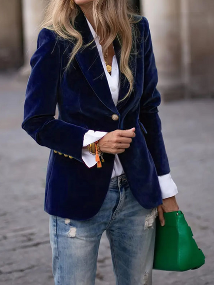 Vivian™ Velvet Touch Blazer