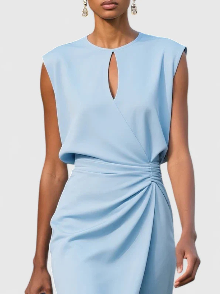 Madeline™ Draped Knee-Length Dress