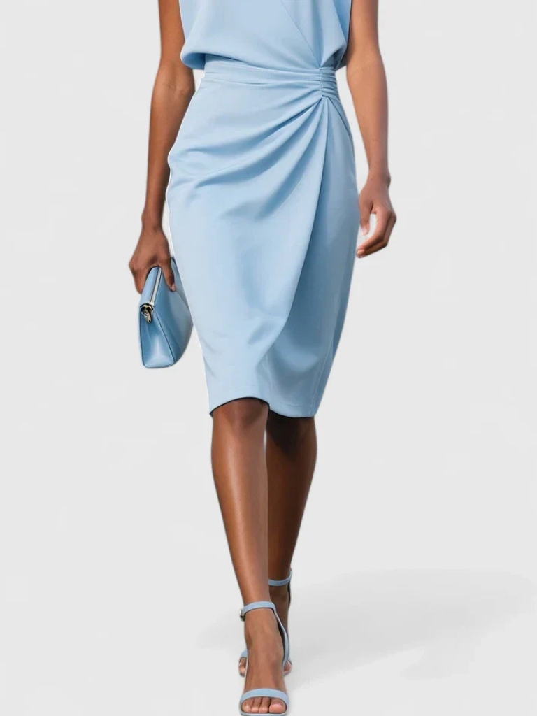Madeline™ Draped Knee-Length Dress