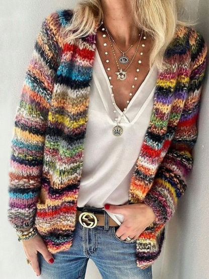 Patricia™ Cozy Multicolor Knit Cardigan