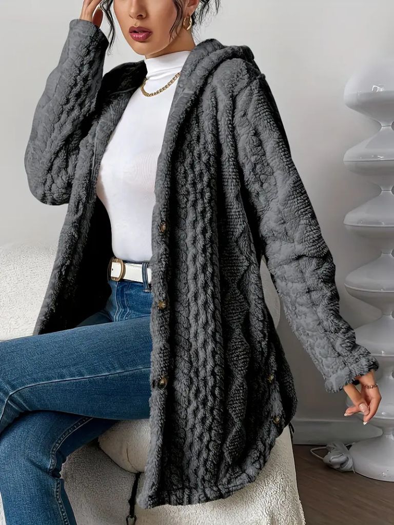 Deborah™ Cozy Hooded Cardigan Jacket