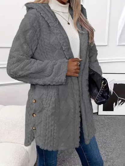 Deborah™ Cozy Hooded Cardigan Jacket