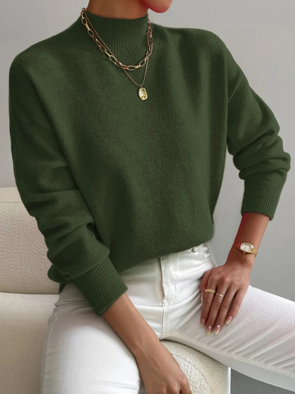 Kathleen™ Cozy High-Neck Knit Sweater