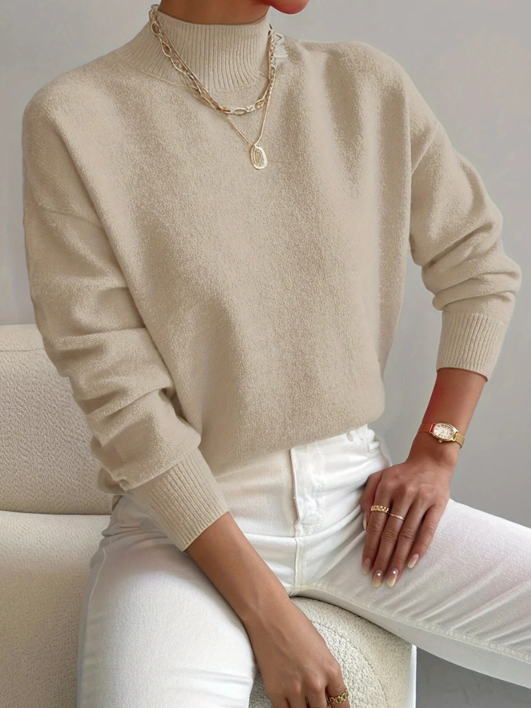 Kathleen™ Cozy High-Neck Knit Sweater
