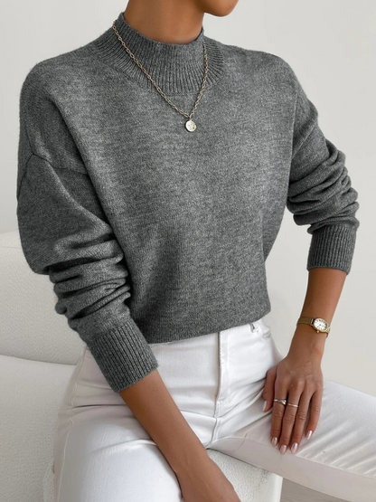 Kathleen™ Cozy High-Neck Knit Sweater