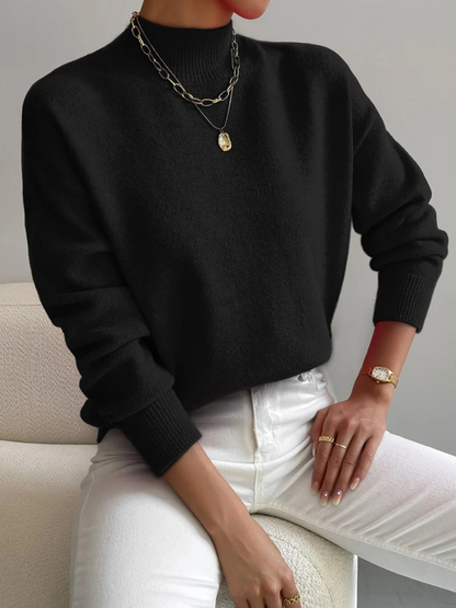 Kathleen™ Cozy High-Neck Knit Sweater