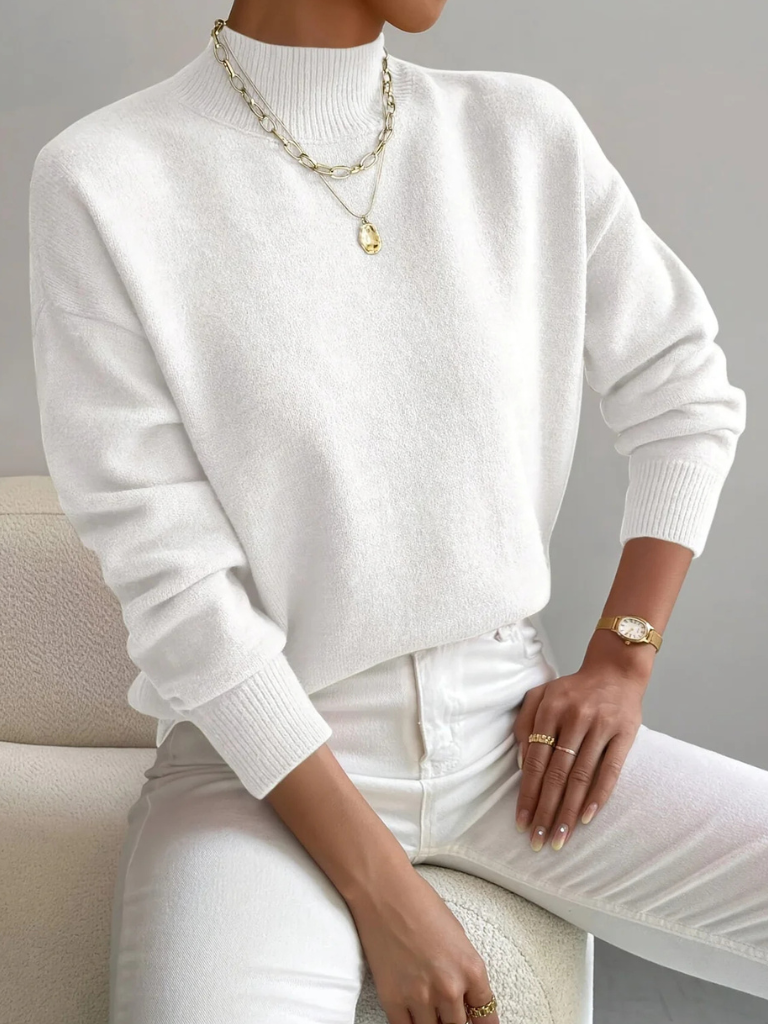 Kathleen™ Cozy High-Neck Knit Sweater