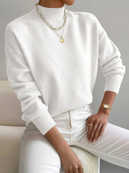 Kathleen™ Cozy High-Neck Knit Sweater