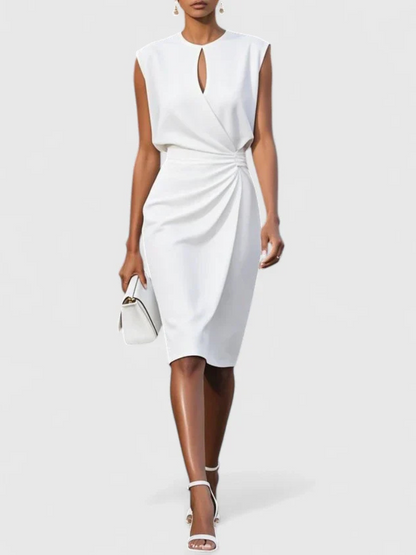 Madeline™ Draped Knee-Length Dress
