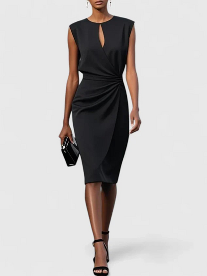 Madeline™ Draped Knee-Length Dress