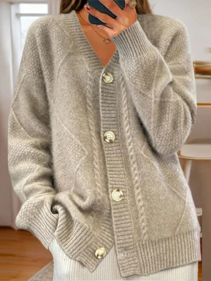 Ruth™ Cozy Classic Button Cardigan