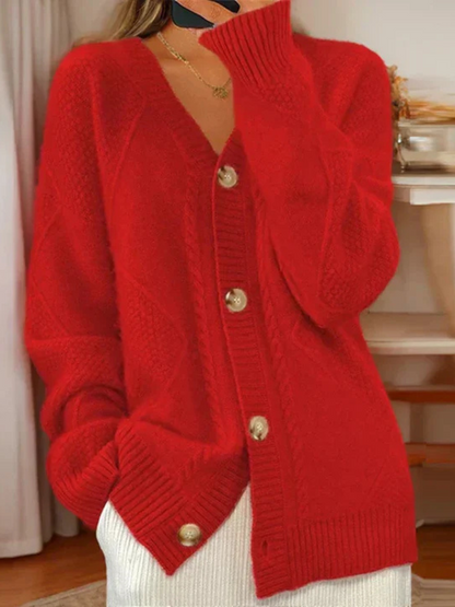 Ruth™ Cozy Classic Button Cardigan