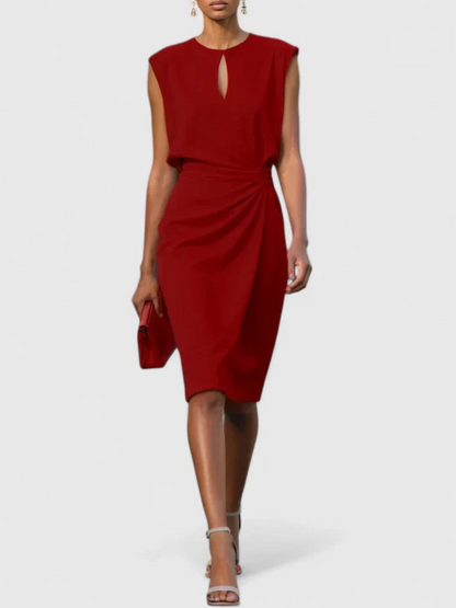 Madeline™ Draped Knee-Length Dress