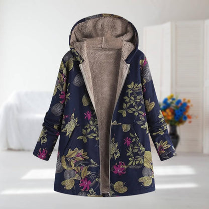 Signe™ – Warm Fleece Jacket with Floral