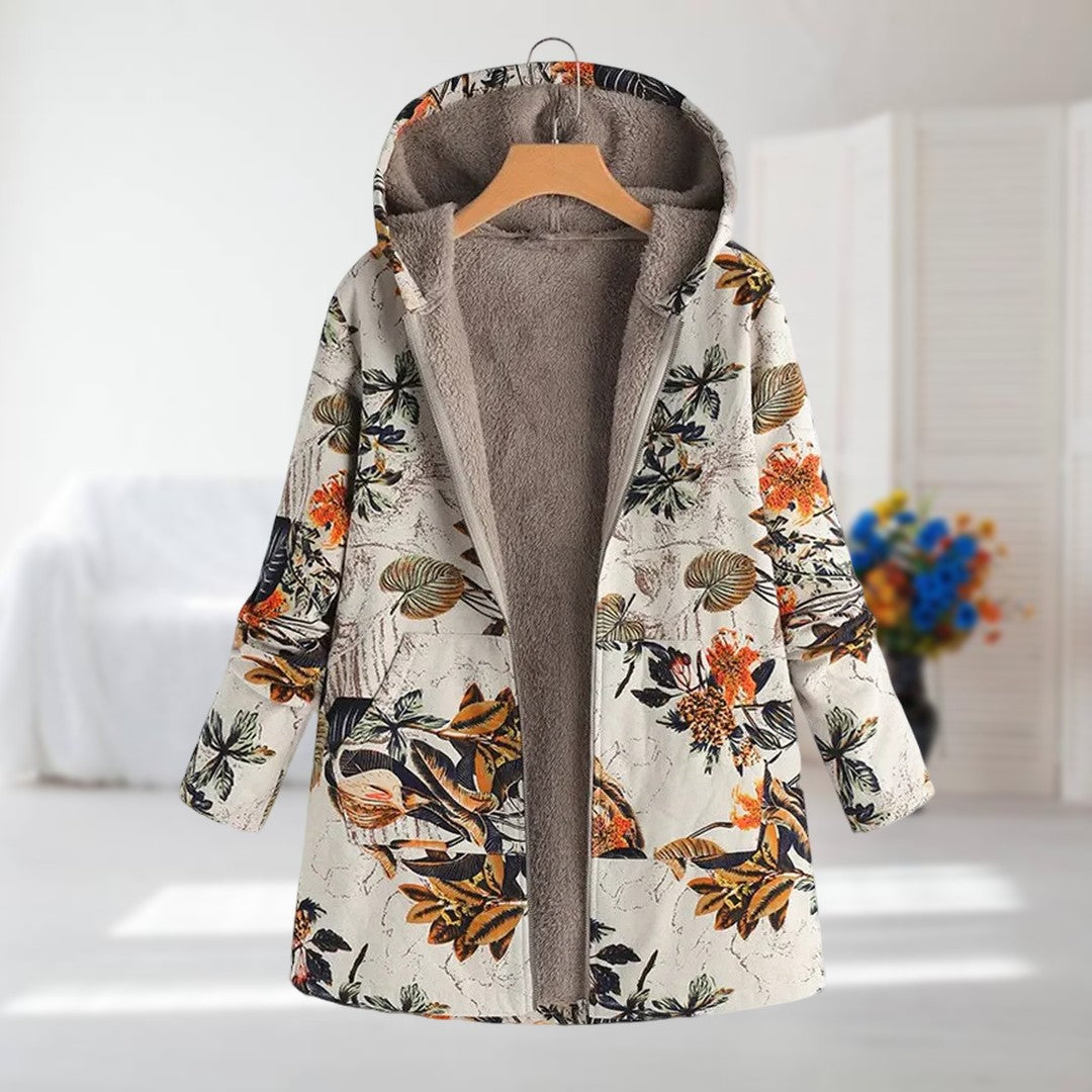 Signe™ – Warm Fleece Jacket with Floral