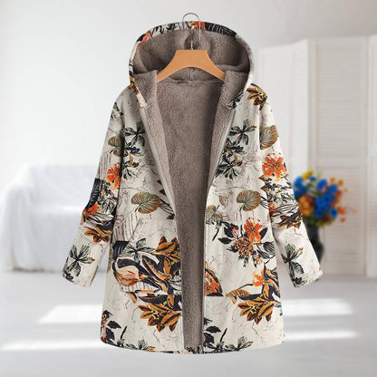 Signe™ – Warm Fleece Jacket with Floral