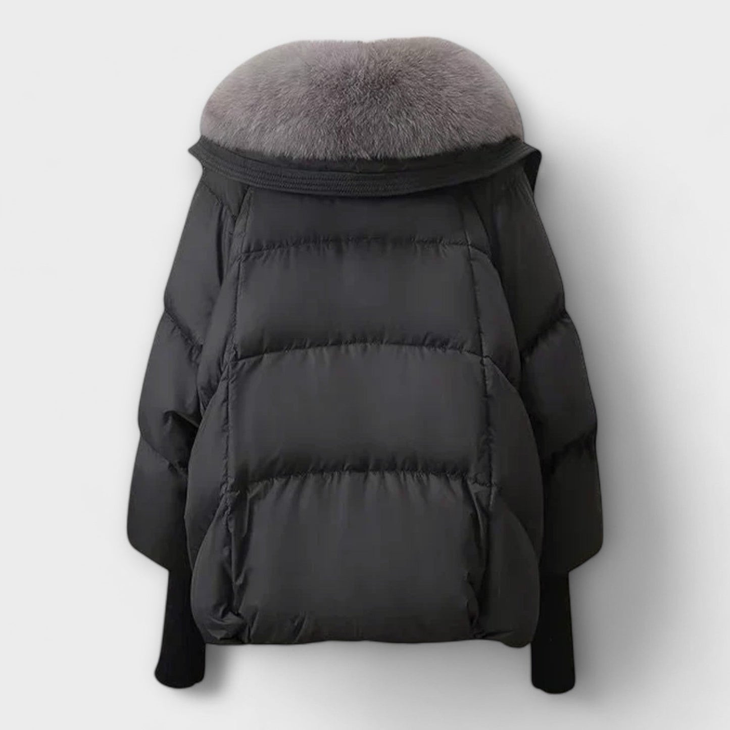 Lucyna – Elegant Jacka med Fuskpäls