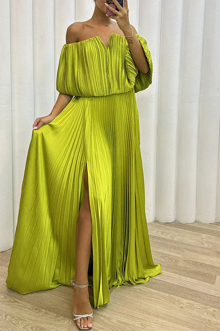 Arabella | Elegant plisserad maxiklänning