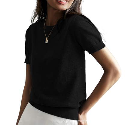 JENNY™ - Klassisk rundhalsad casual topp