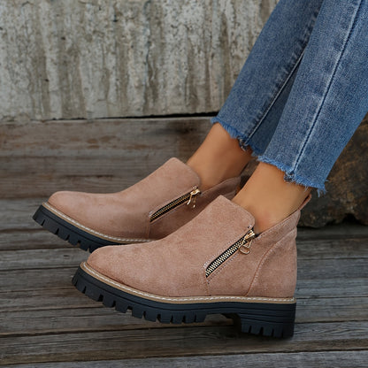 Mealla™ – Stilrena och Bekväma Women's Boots with Zip