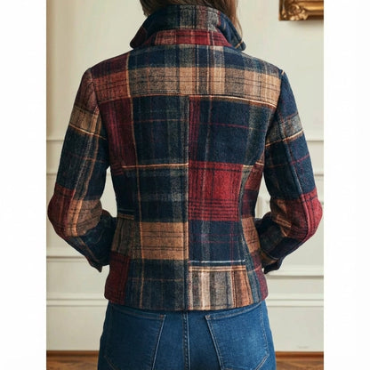 PlaidHeritage™ – Tailored Patchwork Wool Jacket