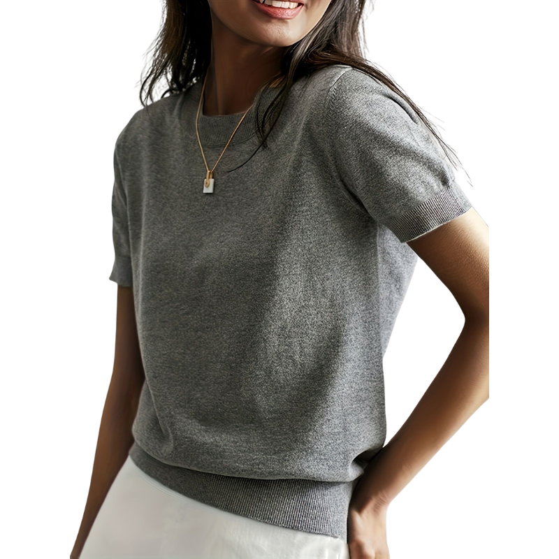 JENNY™ - Klassisk rundhalsad casual topp