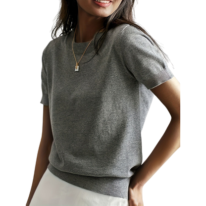 JENNY™ - Klassisk rundhalsad casual topp