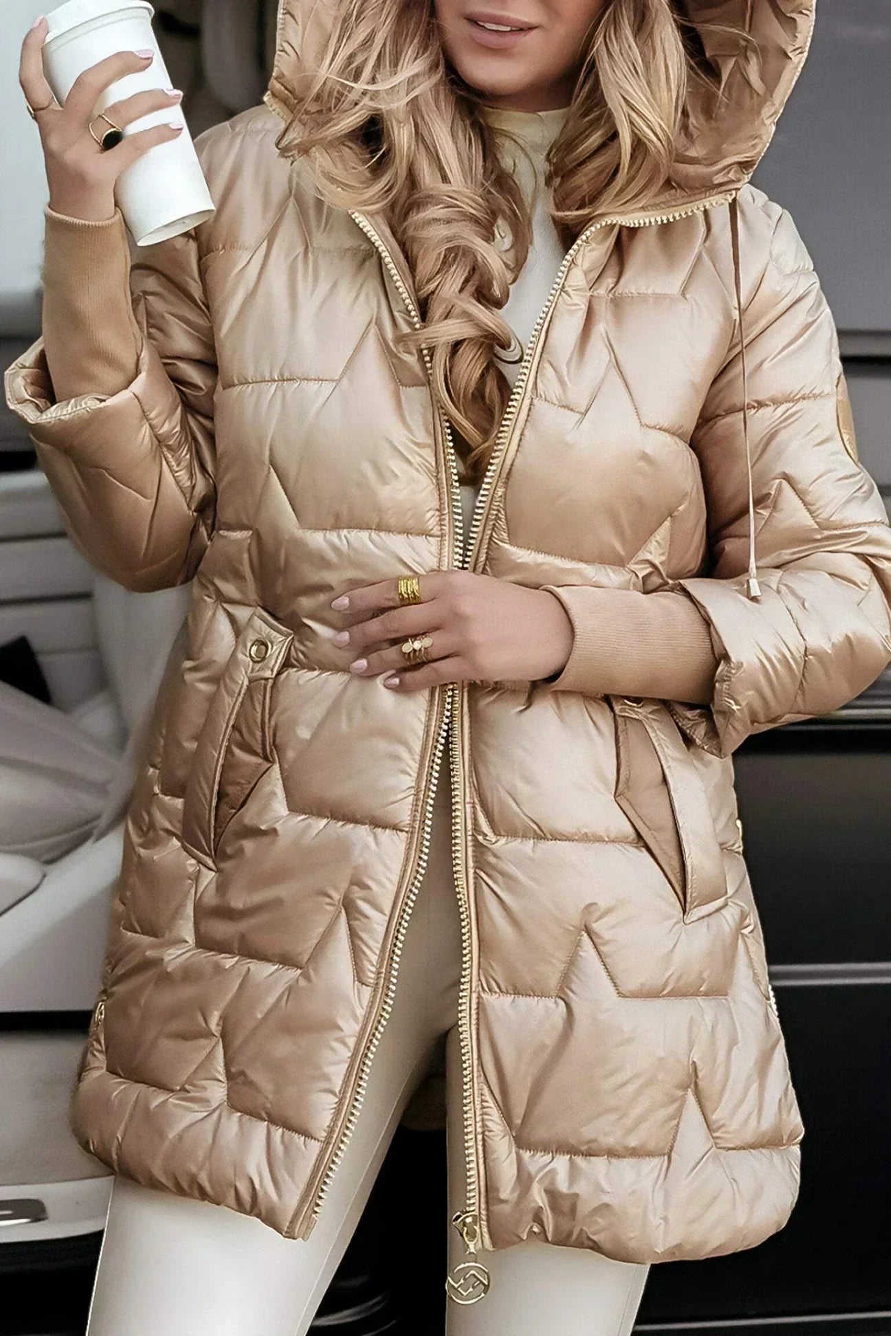 NordVista™ – Luxe Hooded Winter Puffer Jacket