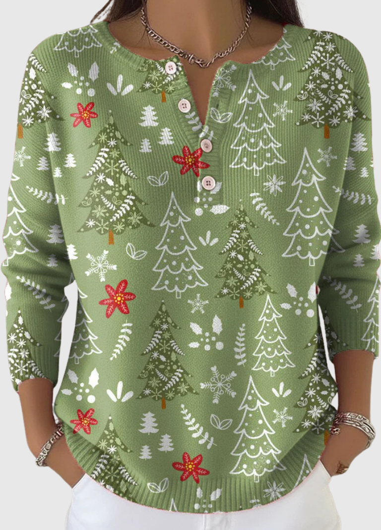 Patricia™ Cozy Snowfall Knit Sweater