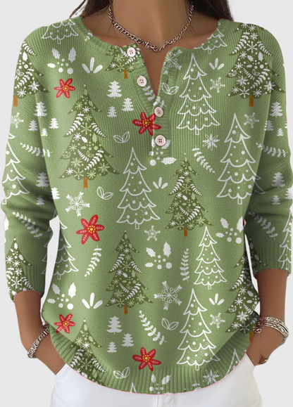 Patricia™ Cozy Snowfall Knit Sweater