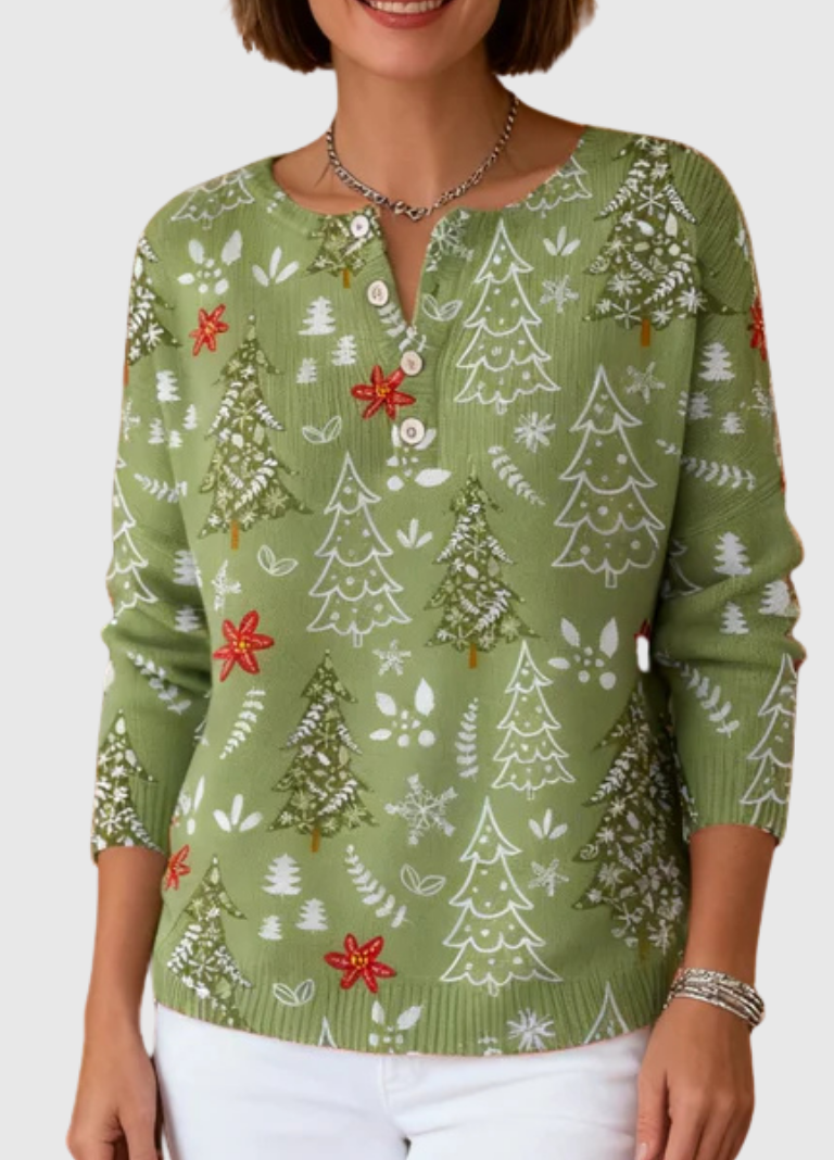 Patricia™ Cozy Snowfall Knit Sweater