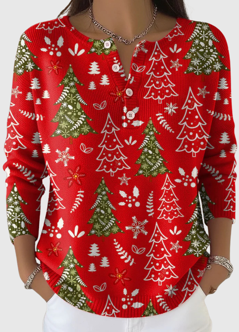 Patricia™ Cozy Snowfall Knit Sweater