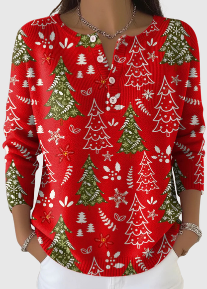 Patricia™ Cozy Snowfall Knit Sweater