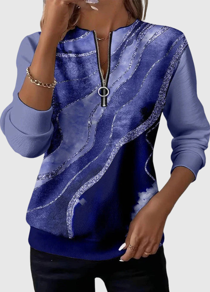 Barbara™ Cozy Vintage Half-Zip Sweatshirt