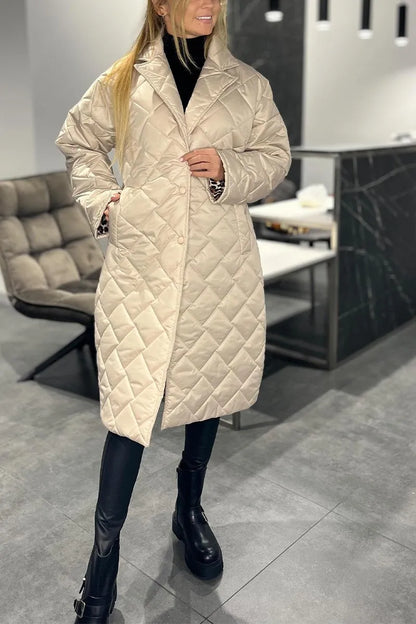 VinterArk™ – Long Quilted Women's Coat