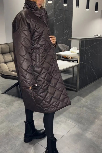 VinterArk™ – Long Quilted Women's Coat